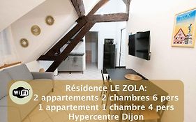 Résidence Le Zola composé de 3 appartements distincts en Hyper Centre de Dijon avec WIFI